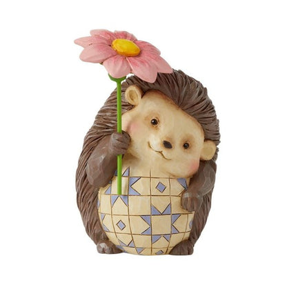 Hedgehog with flower Mini Figurine By Jim Shore 6010564