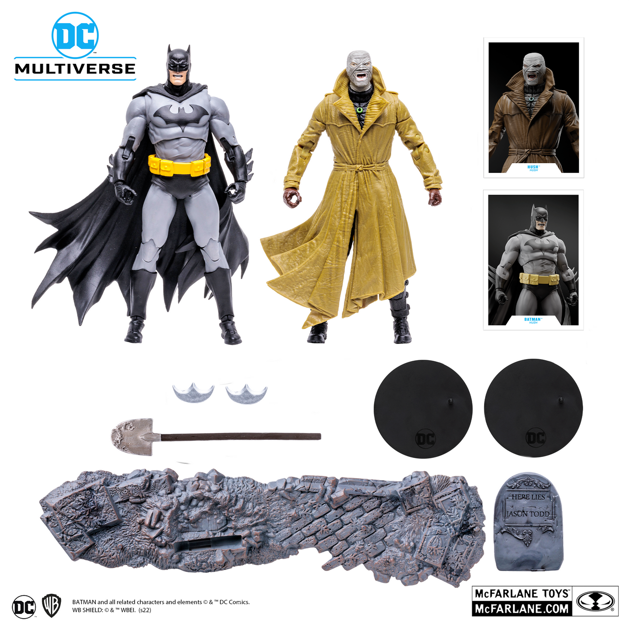 batman vs hush by mcfarlane toys
