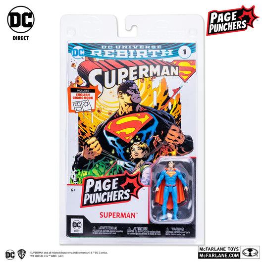 Page Punchers Superman 3" Figure With Comic