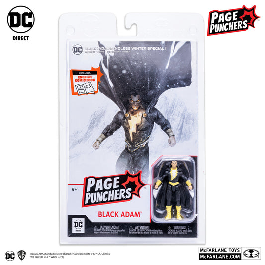 Page Punchers Black Adam 3" Figure With Comic