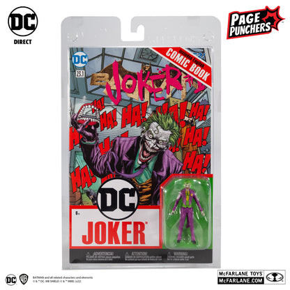 JOKER WITH COMIC BY MCFARLANE TOYS