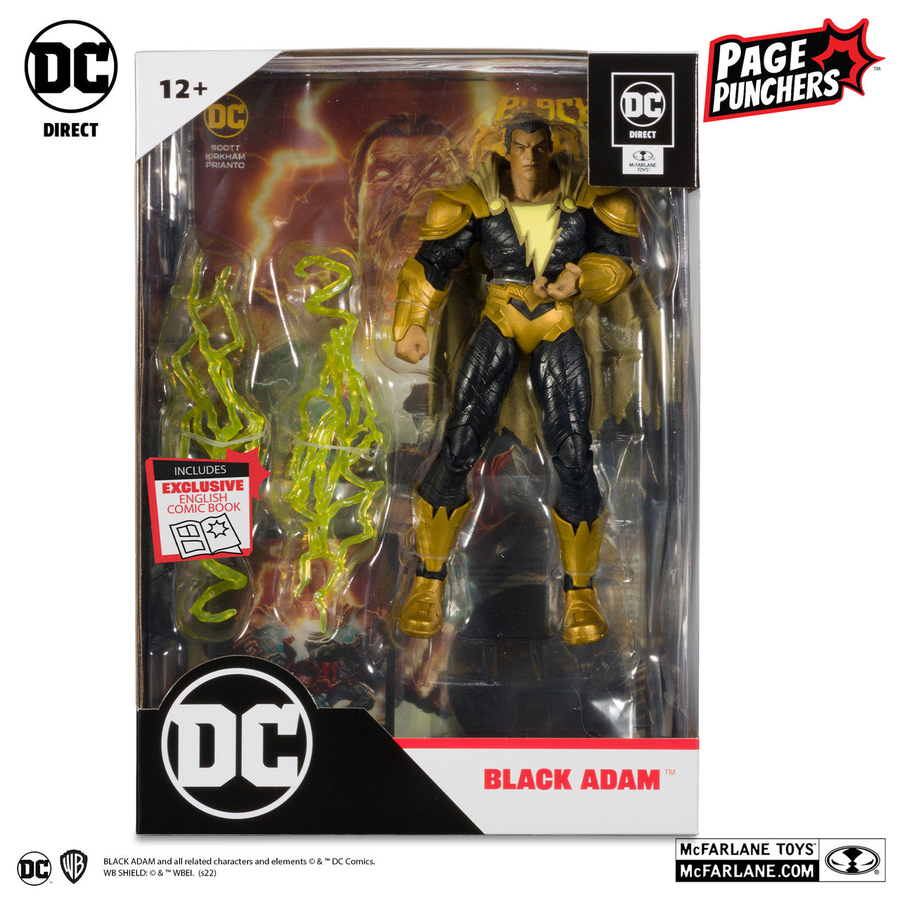 Page Punchers Black Adam 7" Figure With Comic