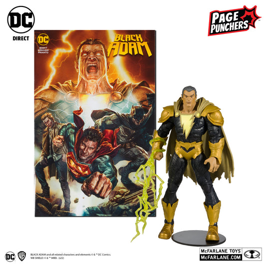 Page Punchers Black Adam 7" Figure With Comic