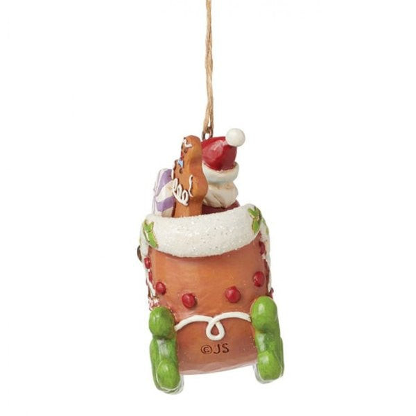 Heartwood Creek By Jim Shore Gingerbread Santa In Sleigh Hanging Ornament 6015508