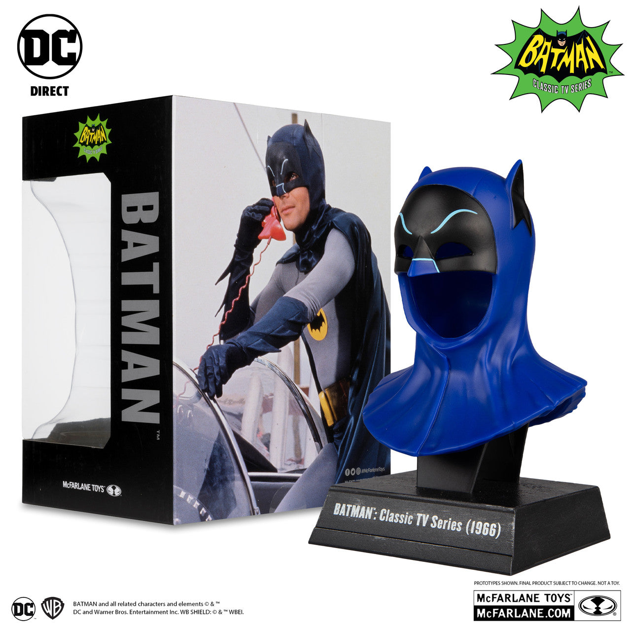 BATMAN COWL CLASSIC TV SERIES BY MCFARLANE TOYS
