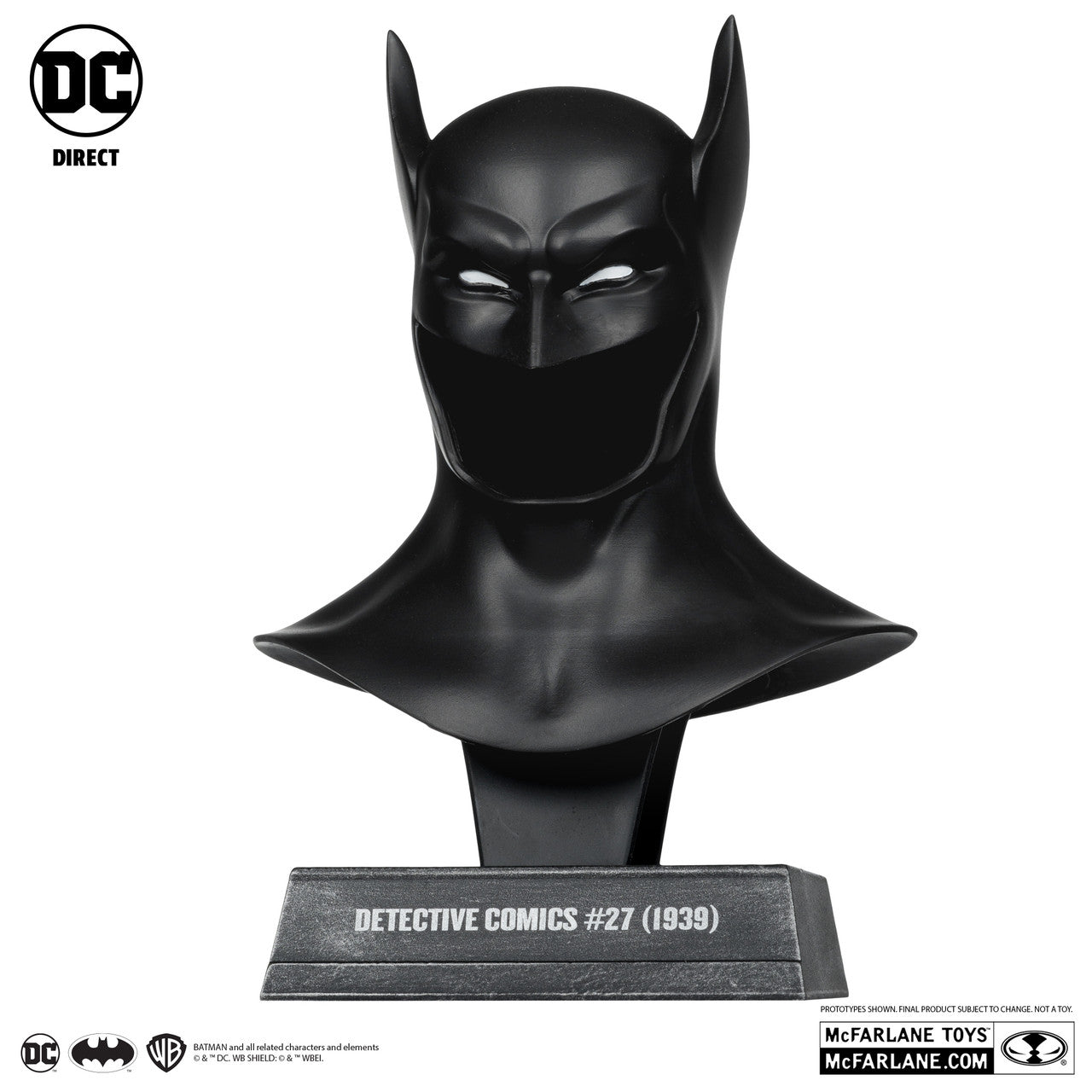 detective comics replica cowl by mcfarlane toys