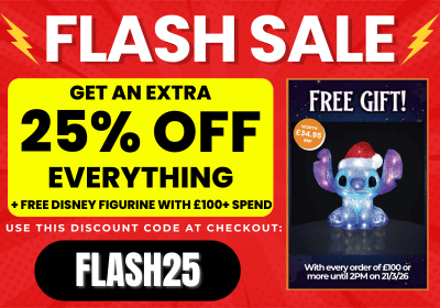 flash sale offering 25% off everything plus a free gift with purchase offer