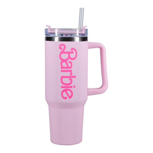 Barbie XL Travel Cup With Straw By Paladone