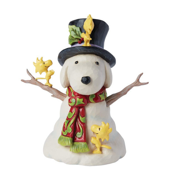 Snoopy Snowman Figurine by Jim Shore 6015031