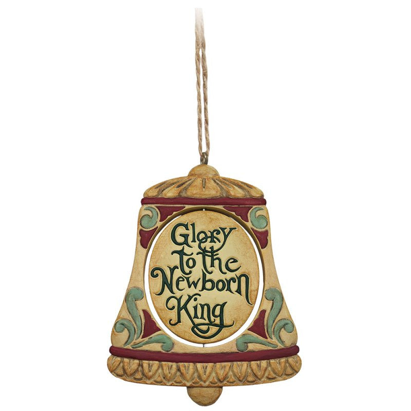 Heartwood Creek By Jim Shore Rotating Holy Family In Bell Hanging Ornament 6017243