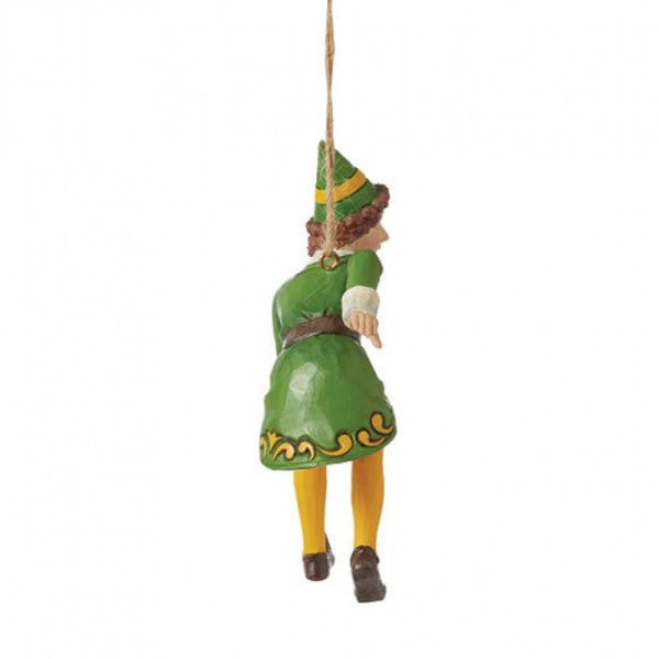 Buddy Elf Crouching Hanging Ornament By Jim Shore 6015729