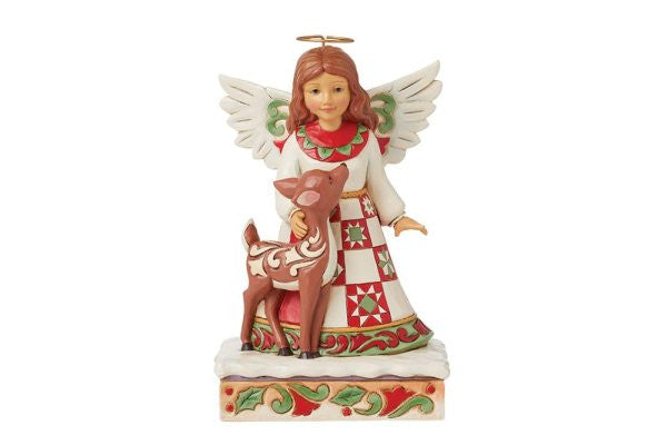 Heartwood Creek By Jim Shore Christmas Angel With Deer Figurine 6015532