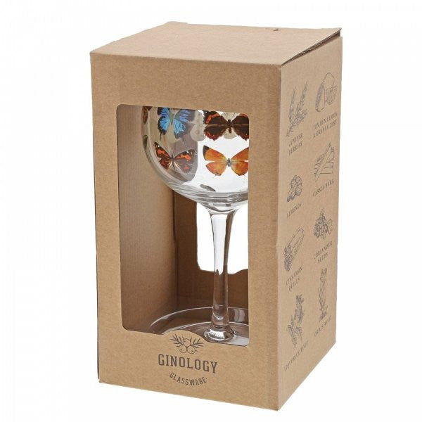 butterflies gin copa glass by ginology boxed