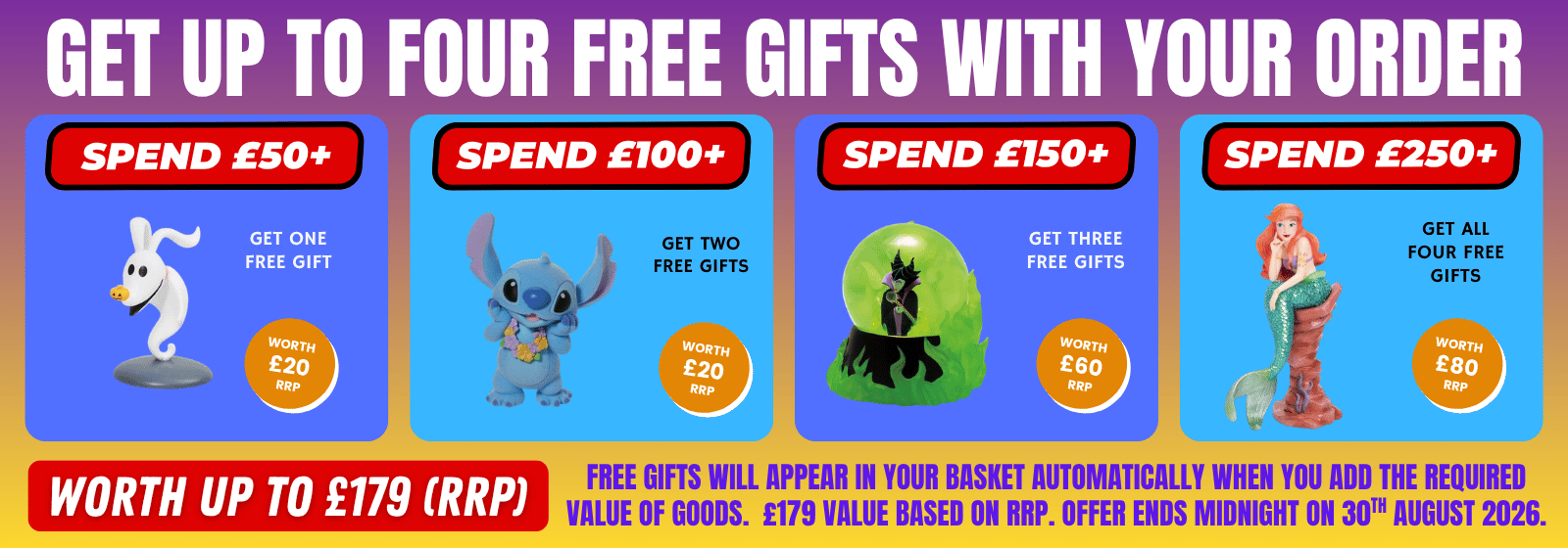 promotional banner for a free gift with purchase offer
