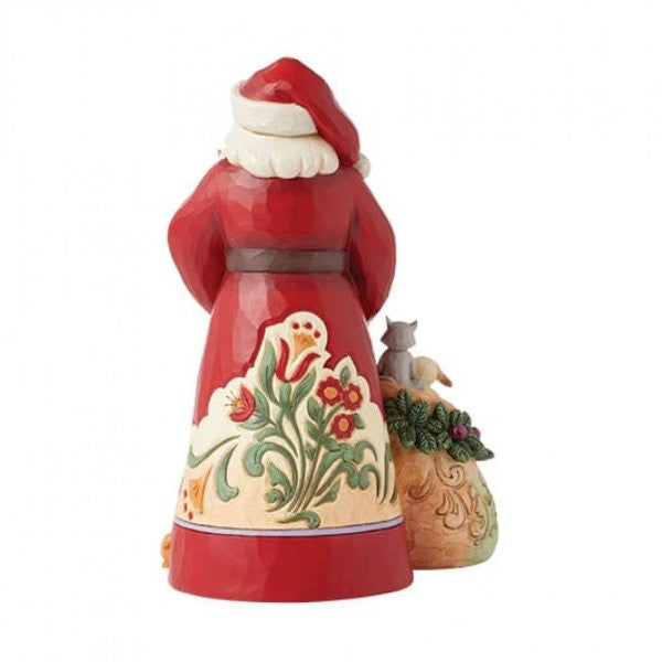 Heartwood Creek By Jim Shore Santa With Cats and Dogs Figurine 6015499