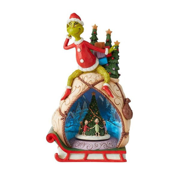 The Grinch Lighted Rotator Figurine By Jim Shore 6009699