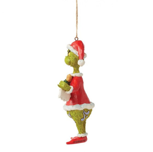 The Grinch Merry Christmas Banner Hanging Ornament By Jim Shore 6015226
