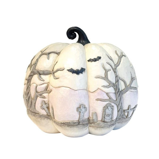 Heartwood Creek By Jim Shore A Little Batty Figurine ( Haunted Pumpkin Scene) 6016636
