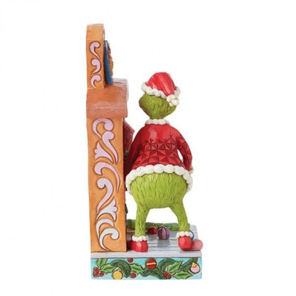 The Grinch Pushing Tree up Fireplace Figurine By Jim Shore 6015214