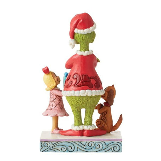 Max and Cindy Lou gifting the Grinch Figurine By Jim Shore 6012698