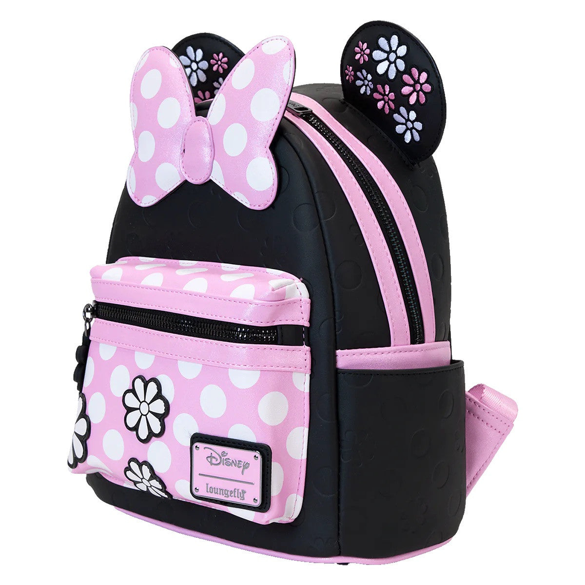 Loungefly Minnie Mouse Floral Rock The Dots Disney Mini Backpack WDBK3879