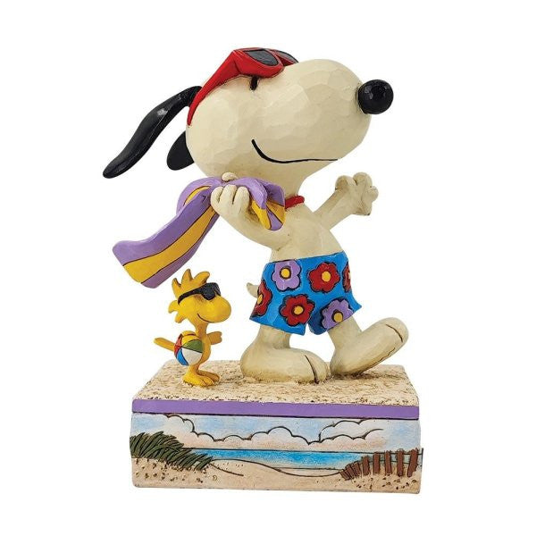 Snoopy and Woodstock On The Beach Peanuts Figurine 6014338