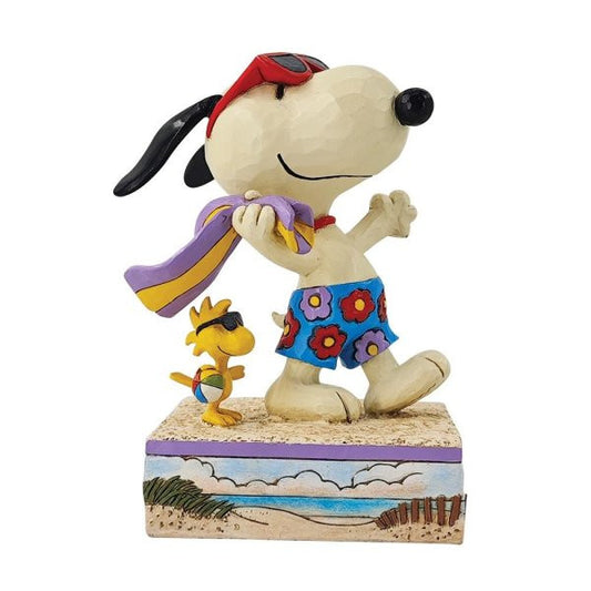 Snoopy and Woodstock On The Beach Peanuts Figurine 6014338