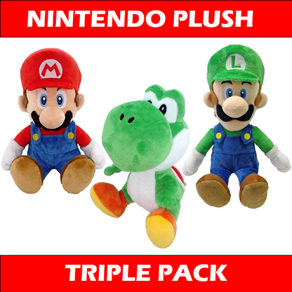 Official World of Nintendo Mario Series 2 Triple Pack Plush Cuddly Toys