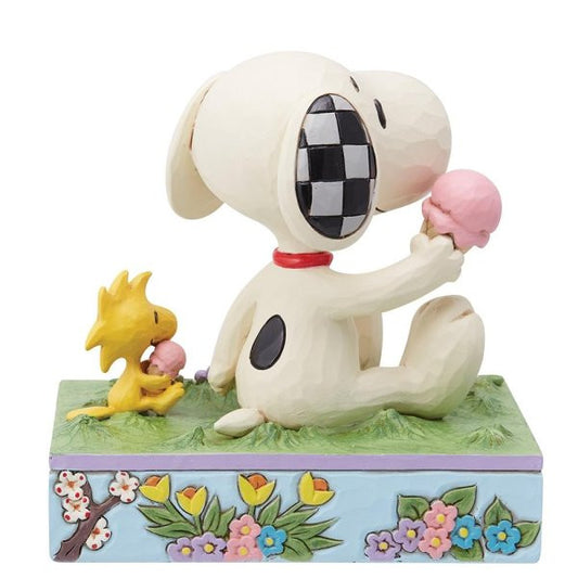 A Summertime Treat (Snoopy Eating Ice Cream) Peanuts Figurine By Jim Shore 6014349