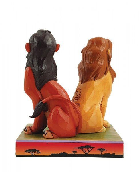 back view of Disney Traditions Simba and Scar figurine by Jim Shore