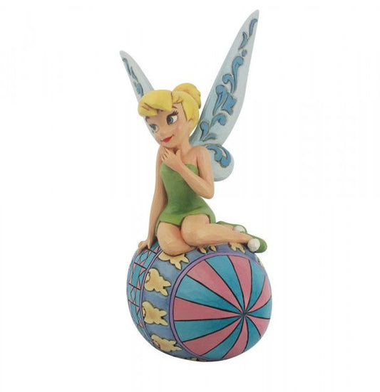 side view of Disney Traditions Easter Tinkerbell figurine by Jim Shore