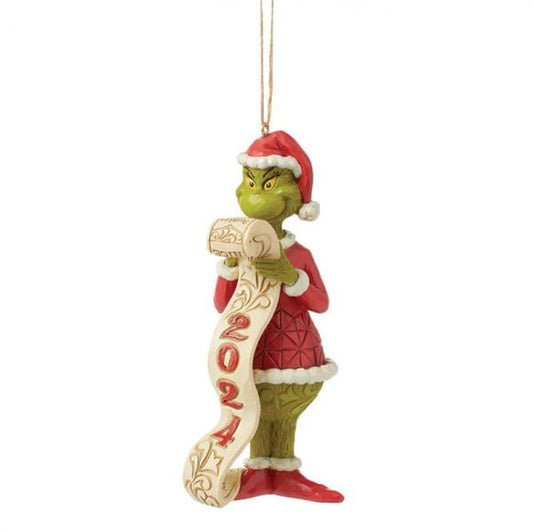 The Grinch 2024 Hanging Ornament By Jim Shore 6015224