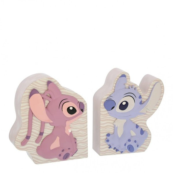 Disney Home Stitch and Angel Bookends A32324