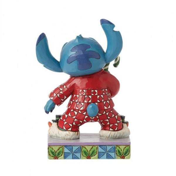 Disney Traditions Stitch in Christmas Pjs Figurine by Jim Shore 6015008