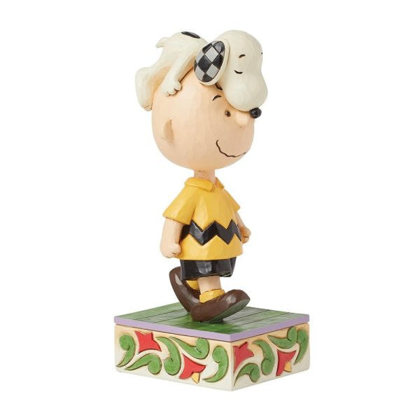 Head Honcho (Snoopy on Charlie Brown's Head) Peanuts Figurine By Jim Shore 6016270