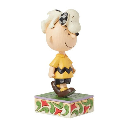 Head Honcho (Snoopy on Charlie Brown's Head) Peanuts Figurine By Jim Shore 6016270