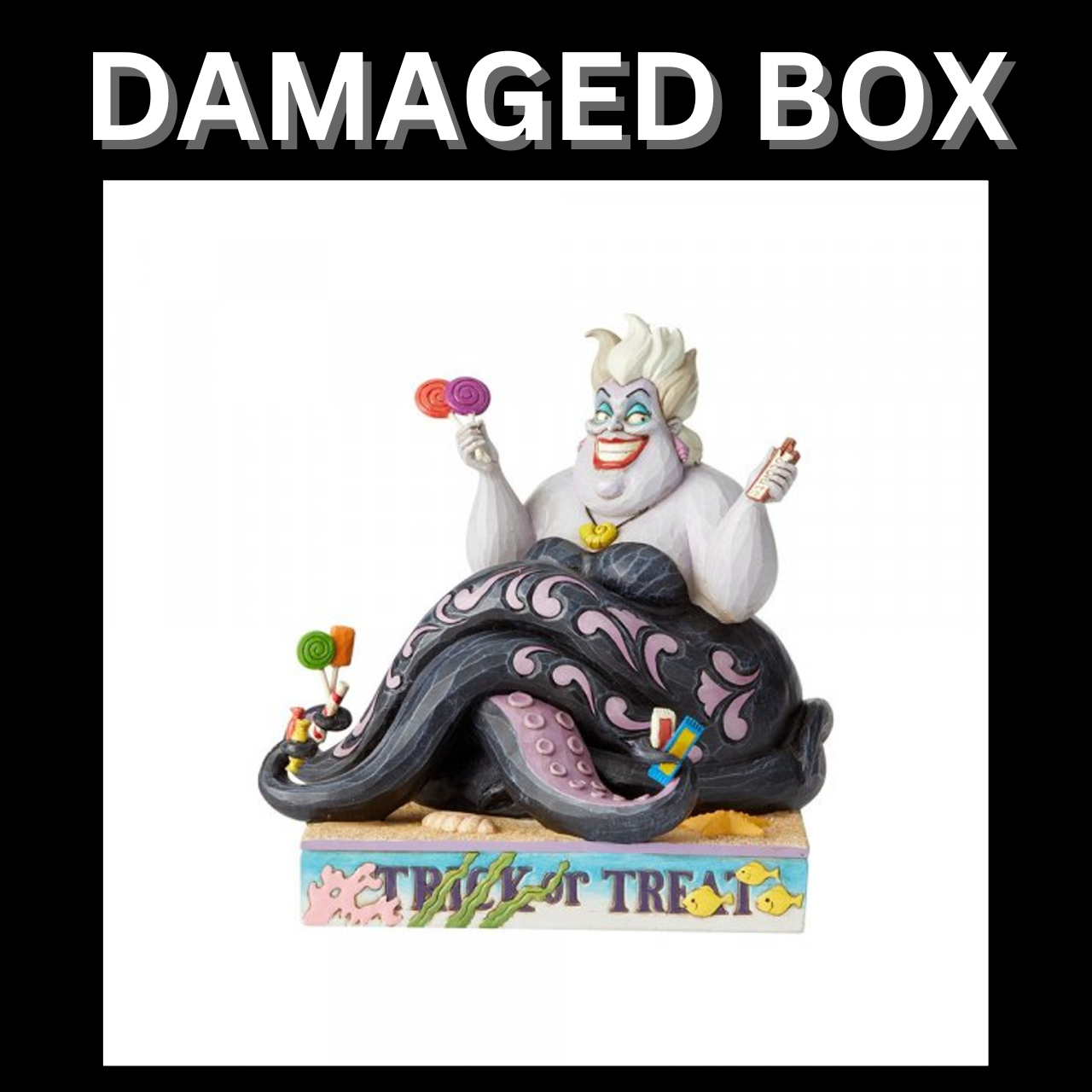 DAMAGED BOX - Disney Traditions Trick or Treat - Ursula Figurine