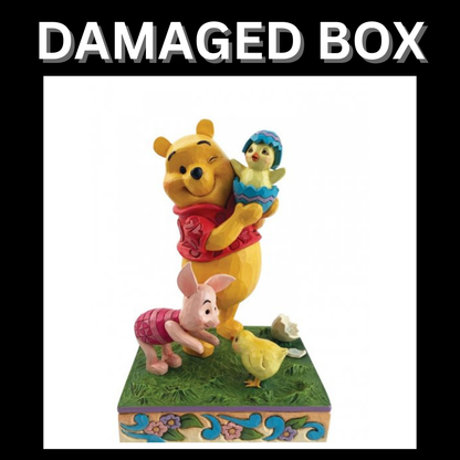 DAMAGED BOX - Disney Traditions Winnie The Pooh & Piglet Easter Figurine by Jim Shore