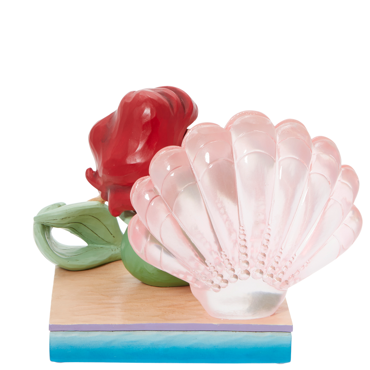 Disney Traditions  Ariel with Clear Resin Shell Figurine By Jim Shore 6011923