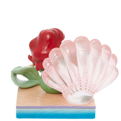 Disney Traditions  Ariel with Clear Resin Shell Figurine By Jim Shore 6011923