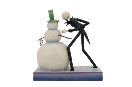Disney Traditions Nightmare Before Christmas Jack Discovering Snowman Figurine By Jim Shore 6013056
