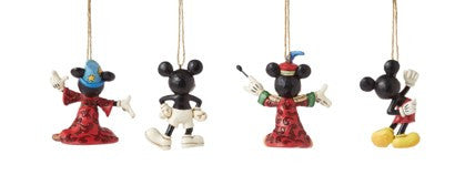 Disney Traditions Mickey Mouse Hanging Ornaments Set of 4 by Jim Shore 6013565