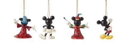 Disney Traditions Mickey Mouse Hanging Ornaments Set of 4 by Jim Shore 6013565