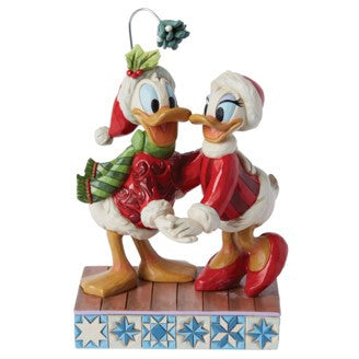 Disney Traditions Donald and Daisy Duck Mistletoe Figurine by Jim Shore 6015004