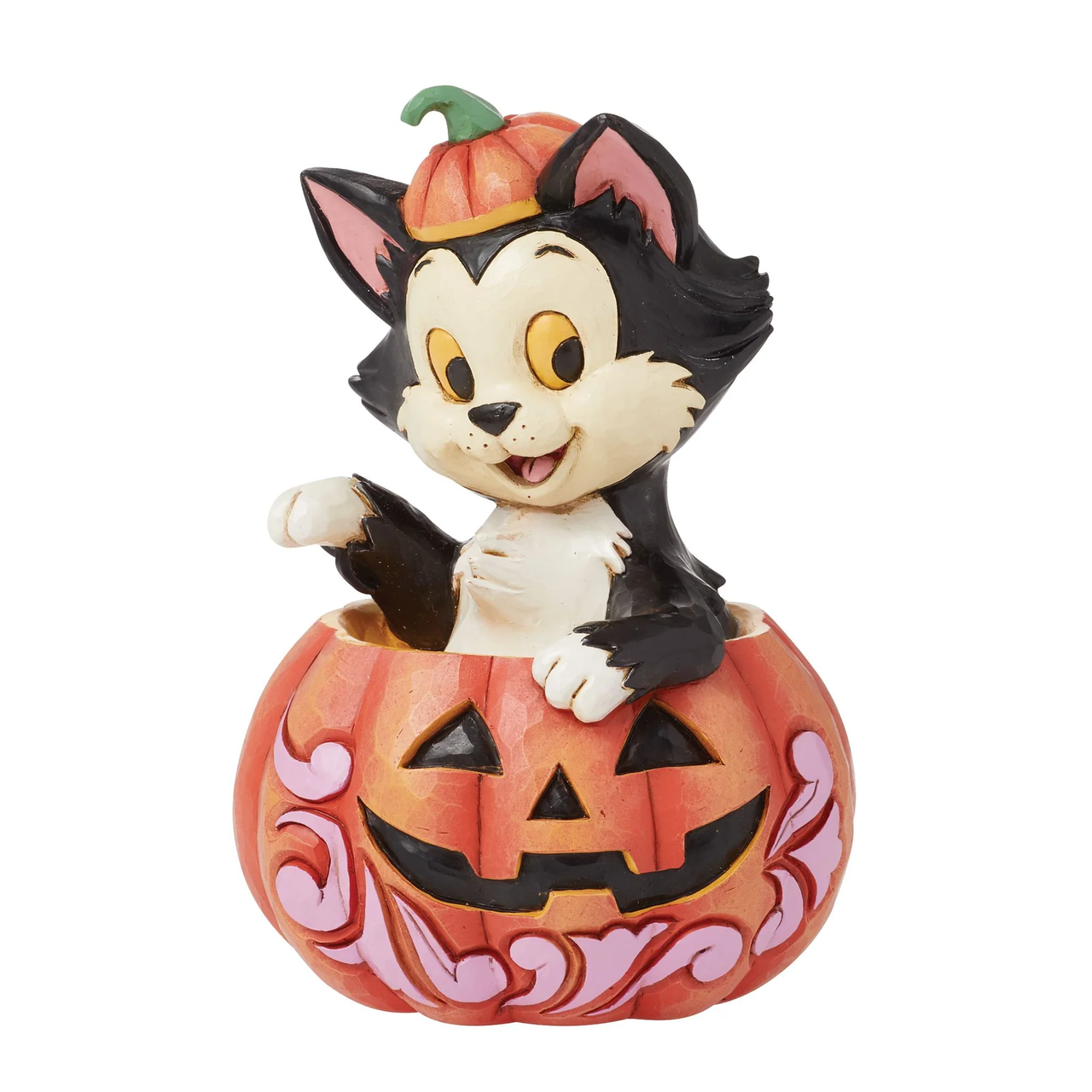 Disney Traditions Figaro in Jack-O-Lantern Mini Figurine By Jim Shore 6016583