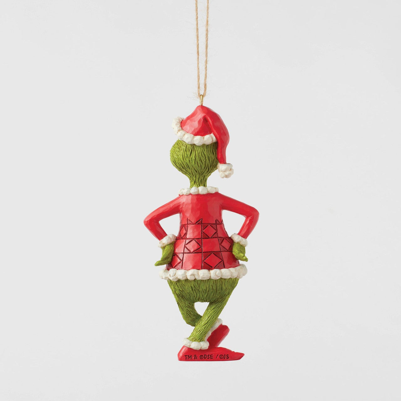 The Grinch with Hands On Hips Hanging Ornament Figurine By Jim Shore 6017076