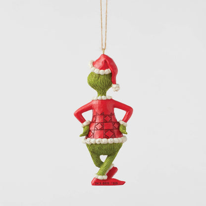 The Grinch with Hands On Hips Hanging Ornament Figurine By Jim Shore 6017076