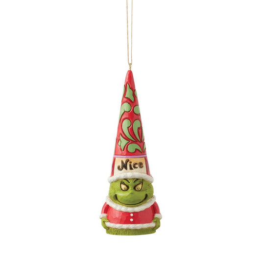 The Grinch Naughty Nice Gnome Hanging Ornament Figurine By Jim Shore 6017077