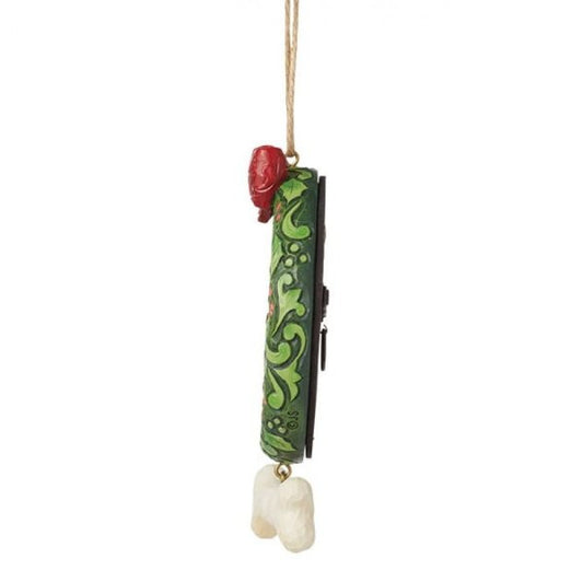 Heartwood Creek By Jim Shore Dog Wreath Pet Hanging Ornament 6015516