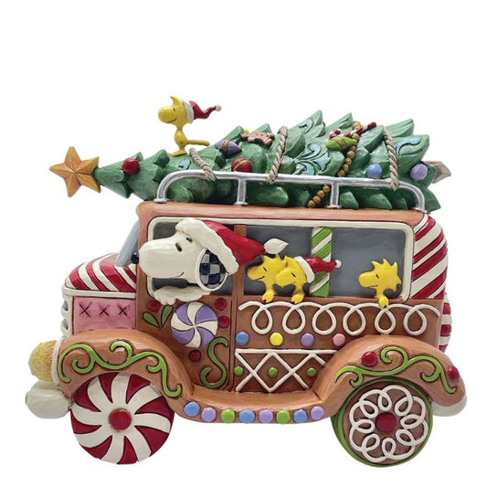 Gingerbread Joyride (Snoopy’s Gingerbread Christmas Van) Peanuts By Jim Shore Figurine 6017238